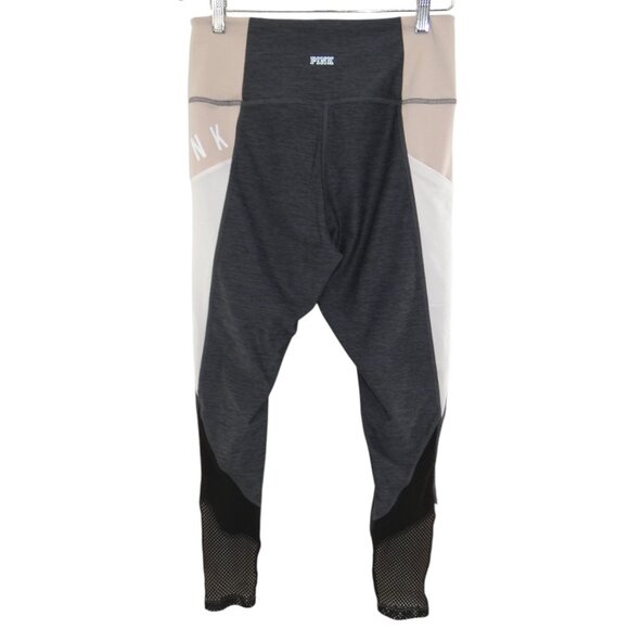 PINK VS VICTORIA'S SECRET Ultimate High Waist Colorblock Black Mesh Size L - Picture 2 of 5